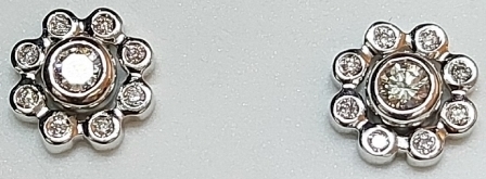 Arracades d'Or blanc